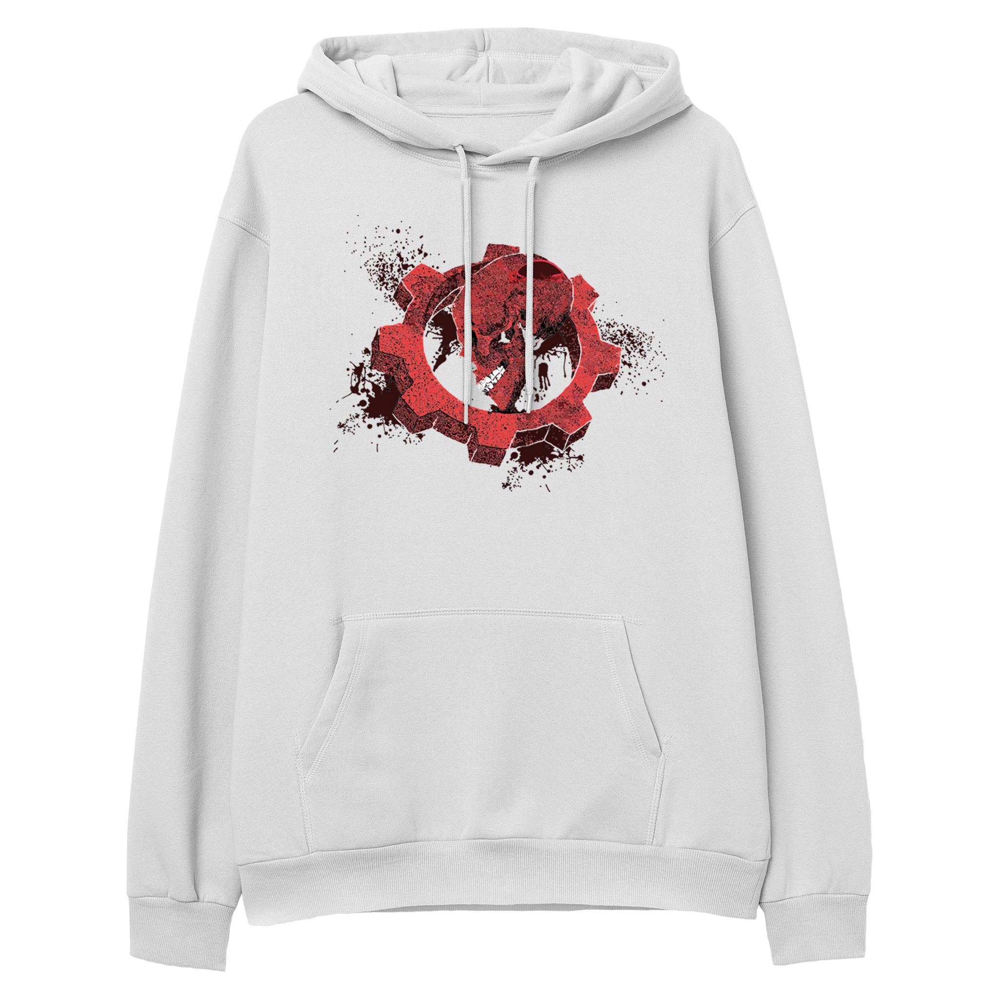 Crâne rouge - Regular Fit Hoodie